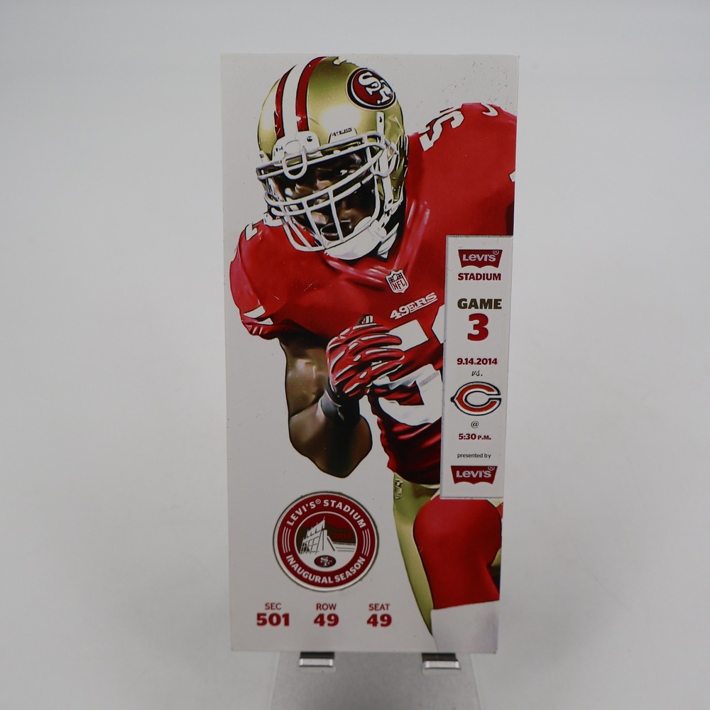 Levi's Stadium Ticket Stub San Francisco 49ers OS Red Inaugural Season 2014